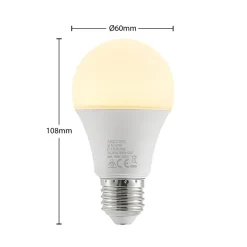 Arcchio LED lamp E27 A60 9,5W opaal 3.000K 1055lm