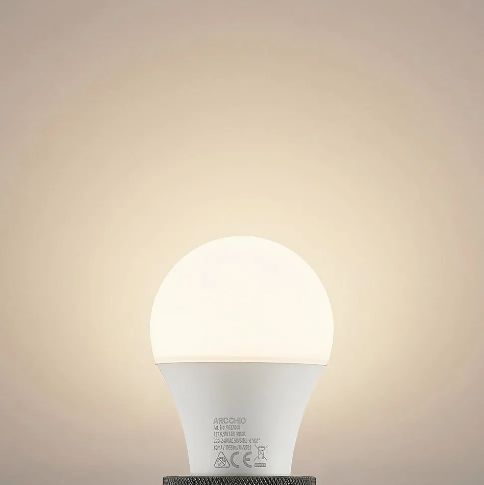 Arcchio LED lamp E27 A60 9,5W opaal 3.000K 1055lm