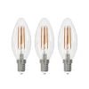 Arcchio LED lamp E14 kaars, set van 3, 4000 K