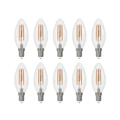 Arcchio LED lamp E14 kaars set van 10, 4000 K