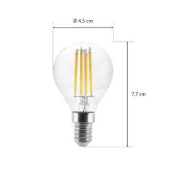 Arcchio LED lamp E14 P45, 4W, helder, 2.700 K, dimbaar