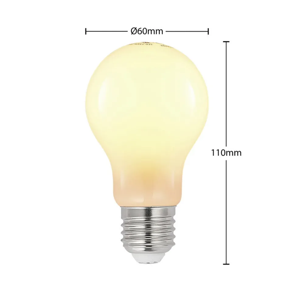 Arcchio LED lamp E27 8W 2.700K dimbaar, opaal