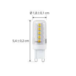 Arcchio LED lamp, G9, 2,6W, helder, 2.700 K