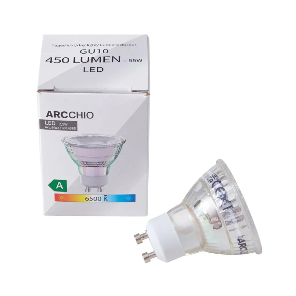 Arcchio LED lamp GU10 2.5W 6500K 450lm glas set van 5