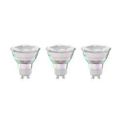 Arcchio LED lamp GU10 4,7W 2700K 850lm glas set van 3