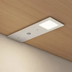 Arcchio LED meubelverlichting Nortra, set van 3, grijs, aluminium