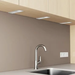 Arcchio LED meubelverlichting Nortra, set van 3, grijs, aluminium