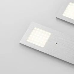 Arcchio LED meubelverlichting Nortra, set van 3, grijs, aluminium