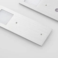 Arcchio LED meubelverlichting Nortra, set van 3, grijs, aluminium