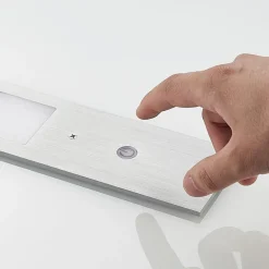 Arcchio LED meubelverlichting Nortra, set van 3, grijs, aluminium