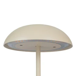 Arcchio LED oplaadbare tafellamp Thenra, beige, muurbeugel