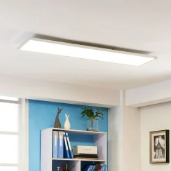 Arcchio LED paneel Arthur, 120 x 30 cm, zilver, 4000 K