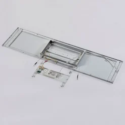 Arcchio LED paneel Arthur, 120 x 30 cm, zilver, 4000 K