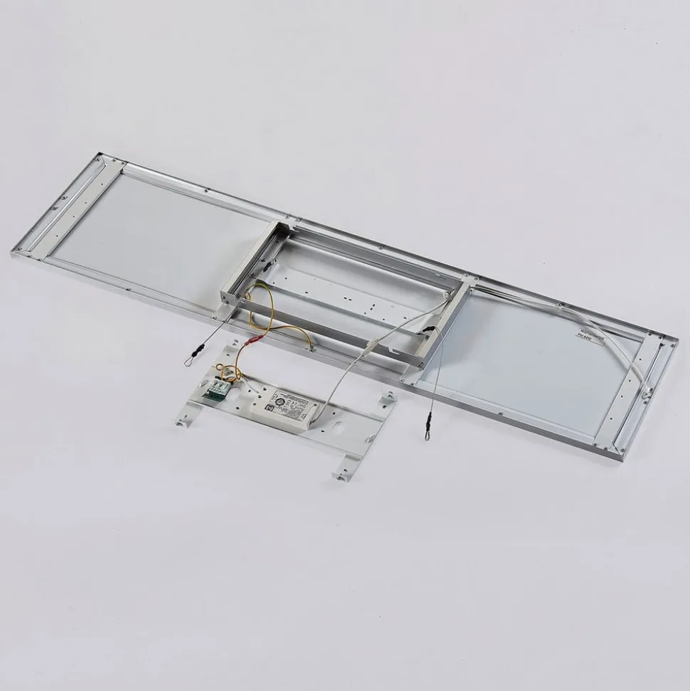 Arcchio LED paneel Arthur, 120 x 30 cm, zilver, 4000 K