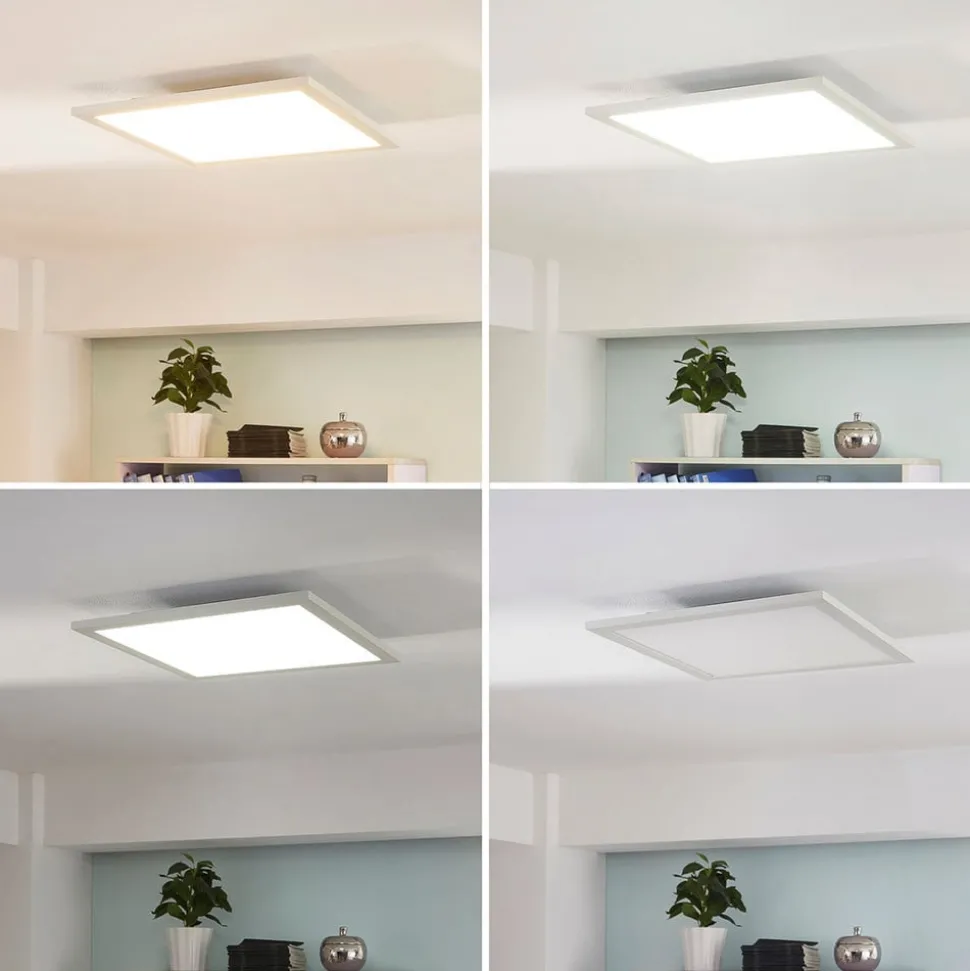 Arcchio LED paneel, CCT Lysander, 39 cm, wit, aluminium