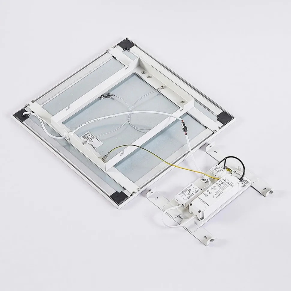 Arcchio LED paneel, CCT Lysander, 39 cm, wit, aluminium