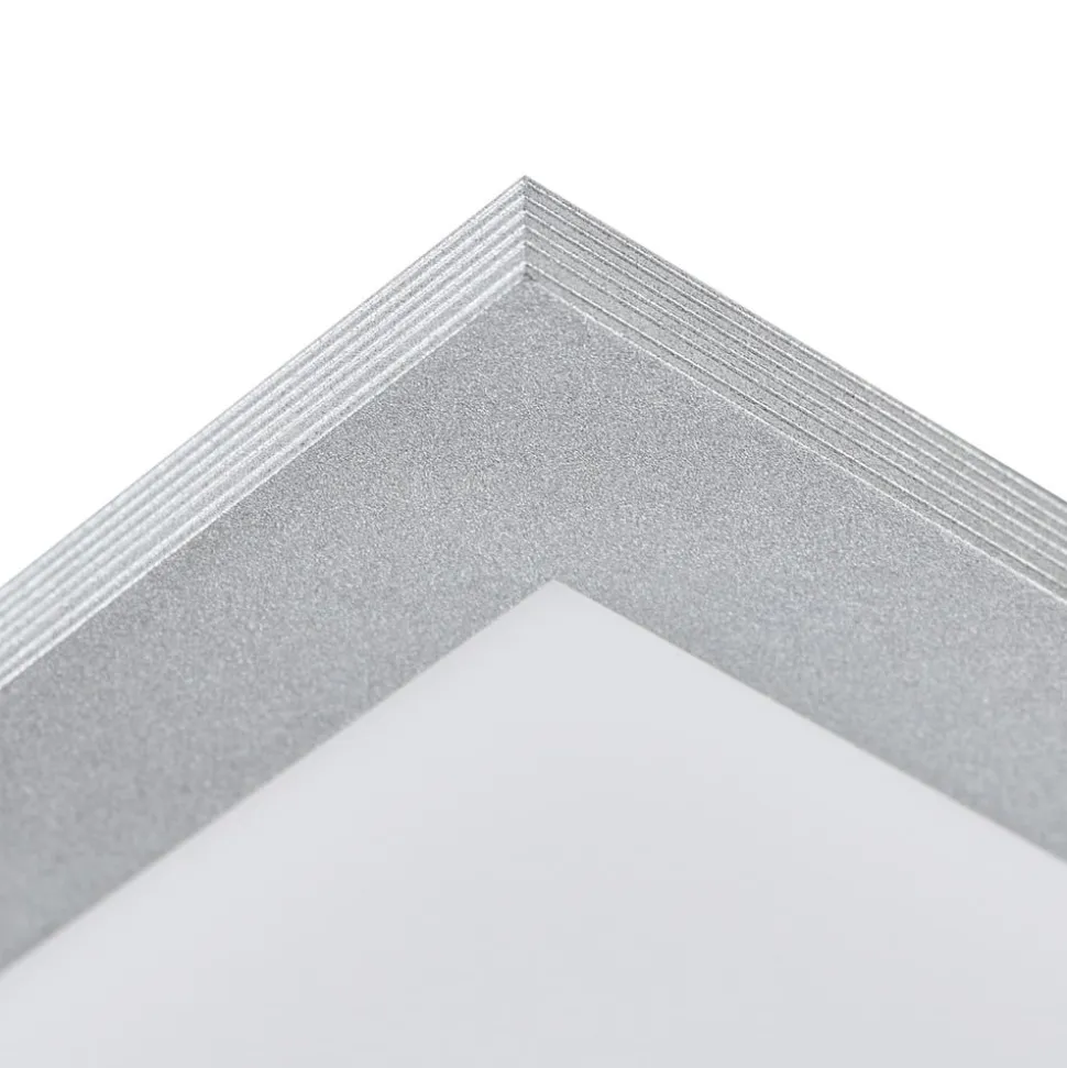 Arcchio LED paneel Lyndra, 40 cm, zilver, aluminium, dimbaar, CCT