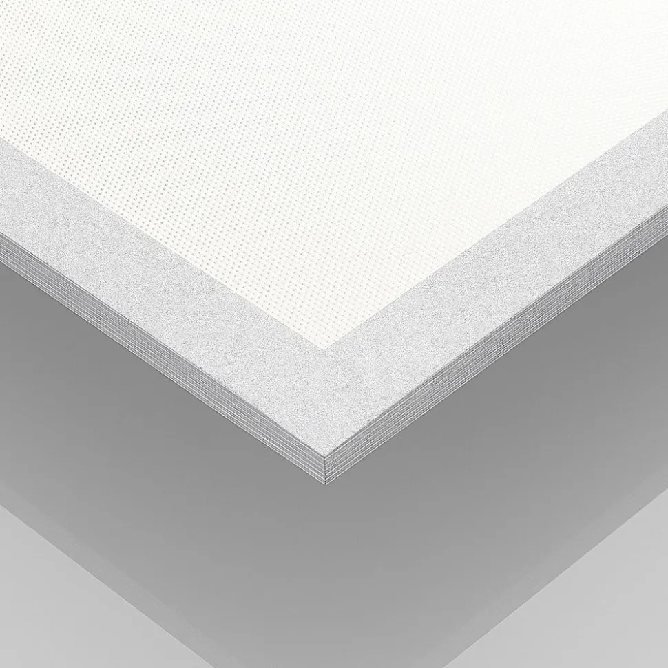 Arcchio LED paneel Lyndra, 40 cm, zilver, aluminium, dimbaar, CCT