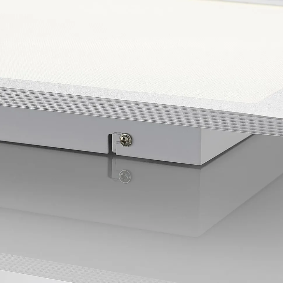 Arcchio LED paneel Lyndra, 40 cm, zilver, aluminium, dimbaar, CCT