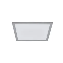 Arcchio LED paneel Lyndra, 40 cm, zilver, aluminium, dimbaar, CCT