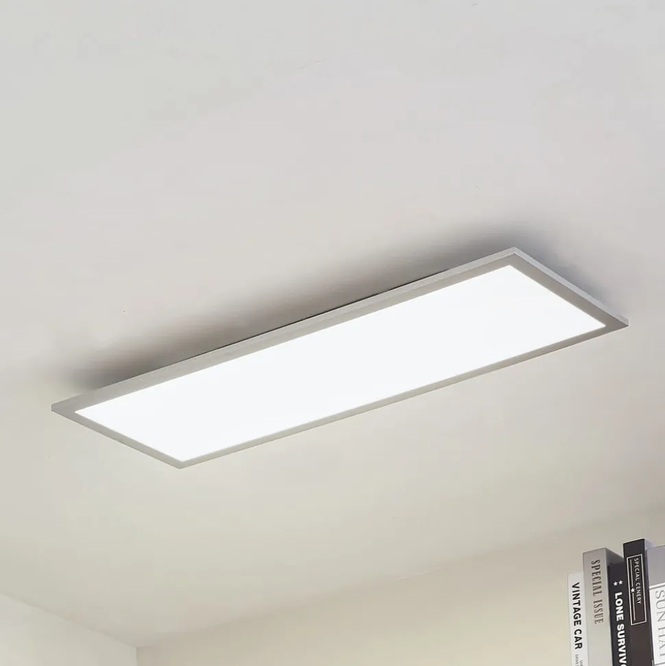 Arcchio LED paneel Lyndra, 80 cm, zilver, aluminium, dimbaar, CCT