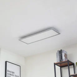 Arcchio LED paneel Lyndra, 80 cm, zilver, aluminium, dimbaar, CCT