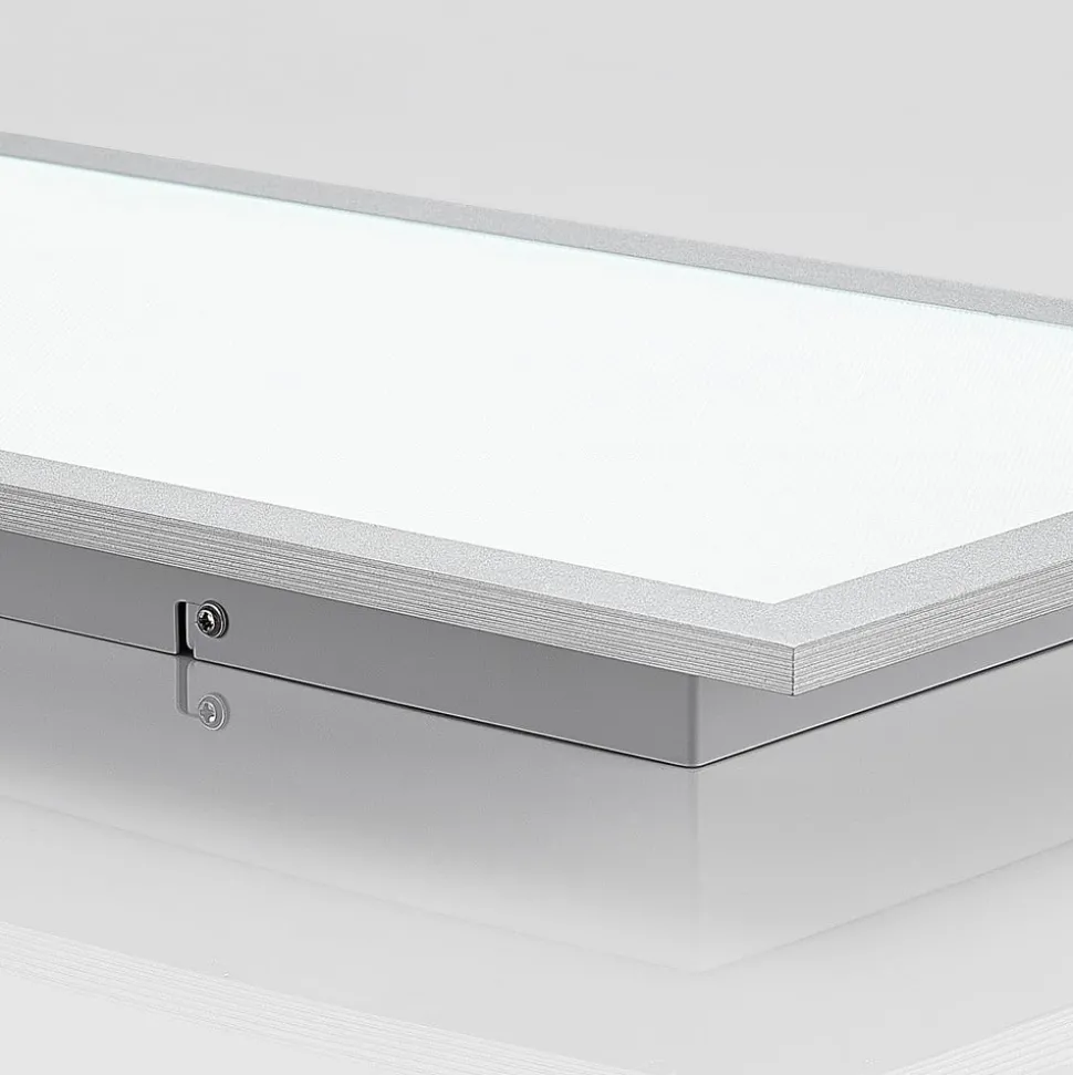Arcchio LED paneel Lyndra, 80 cm, zilver, aluminium, dimbaar, CCT