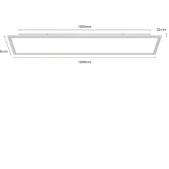Arcchio LED paneel Lyndra, 120 cm, zilver, aluminium, dimbaar, CCT