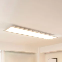 Arcchio LED paneel Lysander, 50W, CCT, 119cm, zilver