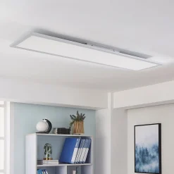 Arcchio LED paneel Lysander, 50W, CCT, 119cm, zilver