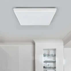 Arcchio LED plafondlamp Augustin, 40 x 40 cm, wit, IP54