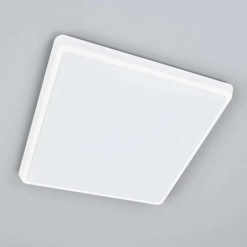 Arcchio LED plafondlamp Augustin, 40 x 40 cm, wit, IP54