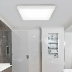 Arcchio LED plafondlamp Augustin, 30 x 30 cm, wit, IP54