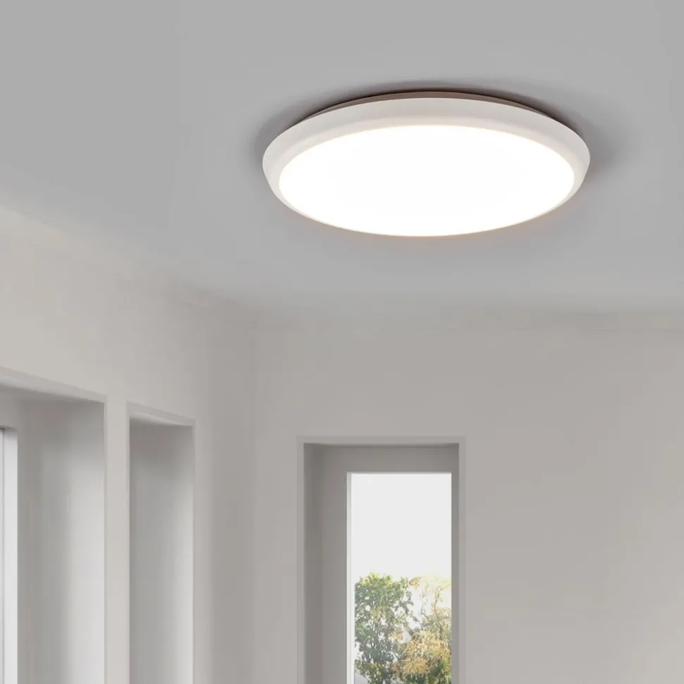 Arcchio LED plafondlamp Augustin, Ø 30 cm, CCT, wit, IP54