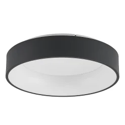 Arcchio LED plafondlamp Aleksi, Ø 45cm, zwart, metaal, CCT