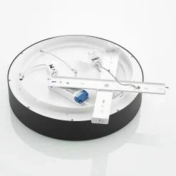 Arcchio LED plafondlamp Aleksi, Ø 45cm, zwart, metaal, CCT