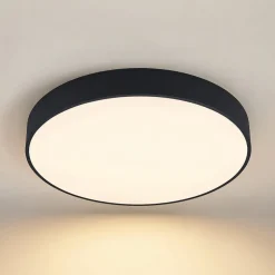 Arcchio LED plafondlamp Noabelle, Ø 80 cm, zwart, metaal