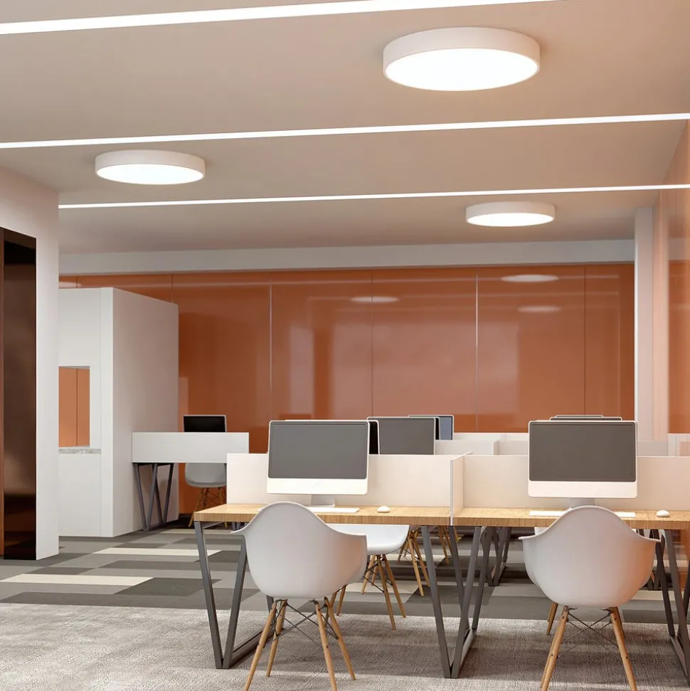 Arcchio LED plafondlamp Noabelle, Ø 80 cm, wit, metaal