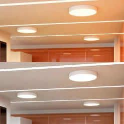 Arcchio LED plafondlamp Noabelle, Ø 80 cm, wit, metaal