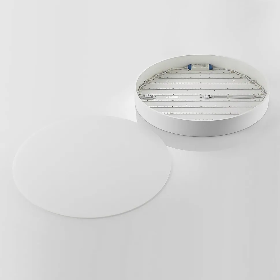 Arcchio LED plafondlamp Noabelle, Ø 80 cm, wit, metaal