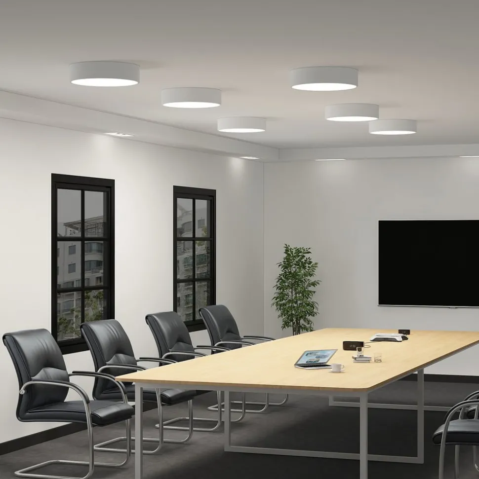 Arcchio LED plafondlamp Noabelle, Ø 40 cm, wit, metaal