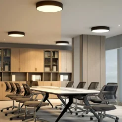 Arcchio LED plafondlamp Noabelle, Ø 60 cm, zwart, metaal