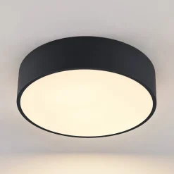 Arcchio LED plafondlamp Noabelle, Ø 40 cm, zwart, metaal