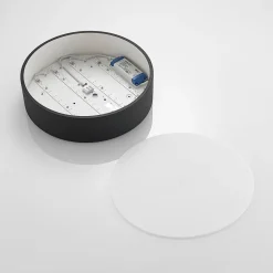 Arcchio LED plafondlamp Noabelle, Ø 40 cm, zwart, metaal