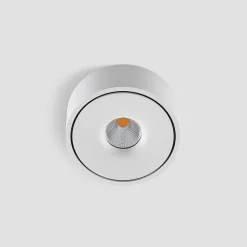 Arcchio LED plafondlamp Rotari, wit, omhoog en omlaag, aluminium