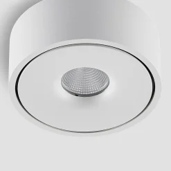 Arcchio LED plafondlamp Rotari, wit, omhoog en omlaag, aluminium