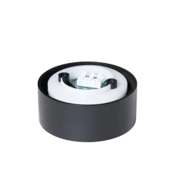Arcchio LED plafondlamp Rotari, Ø 12 cm, omhoog & omlaag, zwart