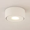 Arcchio LED plafondlamp Rotari, wit, metaal, Ø 12cm