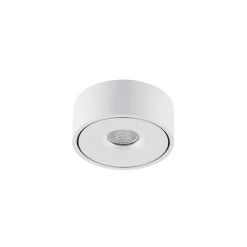 Arcchio LED plafondlamp Rotari, wit, metaal, Ø 12cm