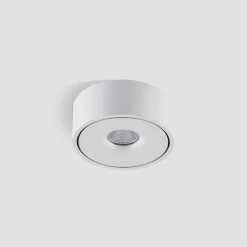 Arcchio LED plafondlamp Rotari, wit, metaal, Ø 12cm